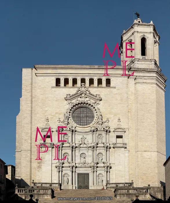 : Santa Maria Cathedral, Girona, Spain : Santa Maria Cathedral, Girona, Spain