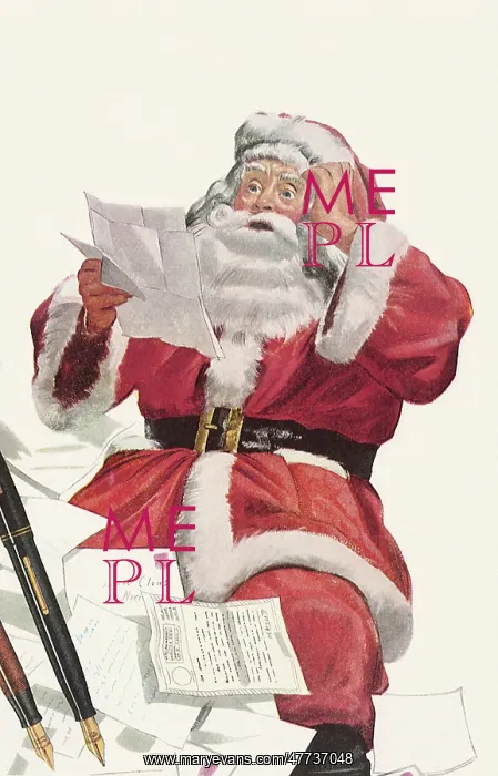  : Santa Overwhelmed by Letters