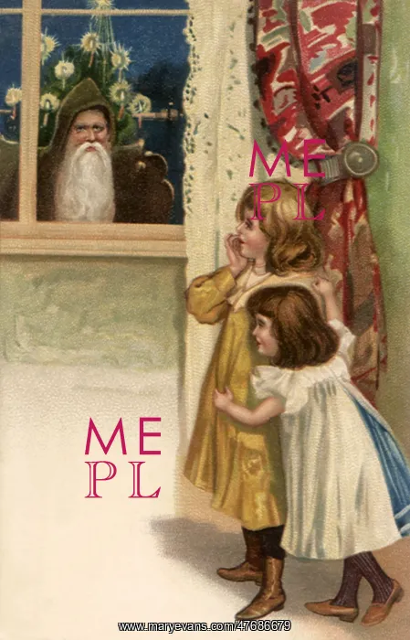  : Santa Peeks in Window