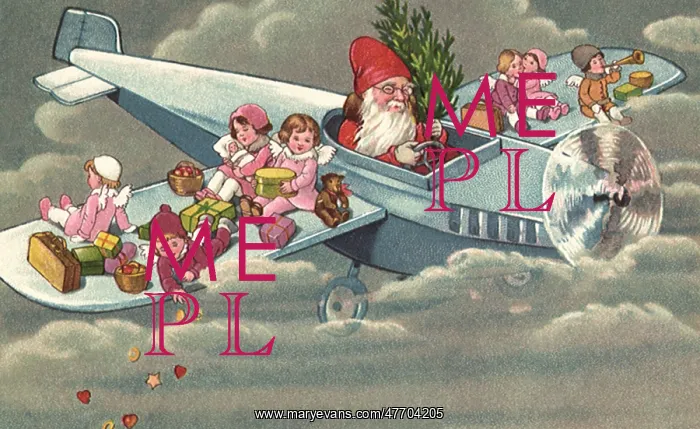  : Santa, Plane, Kids