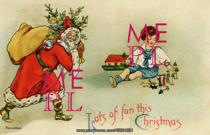 : Santa with sack of toys : Santa with sack of toys