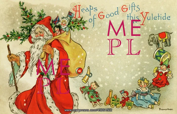 : Santa with sack of toys : Santa with sack of toys