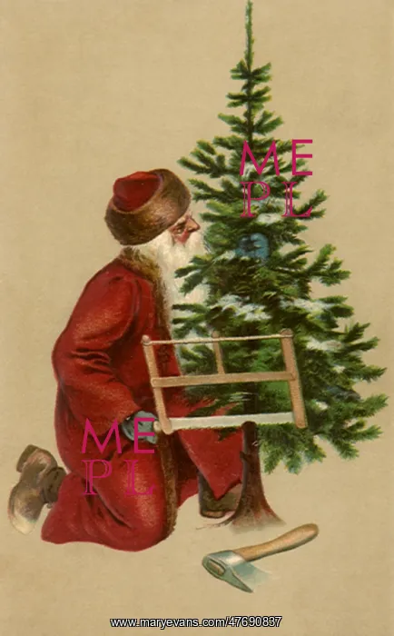  : Santa Saws Tree