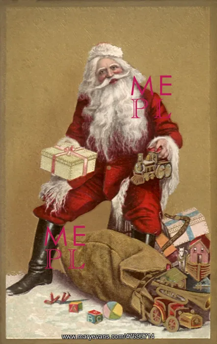  : Santa Sitting by Sack