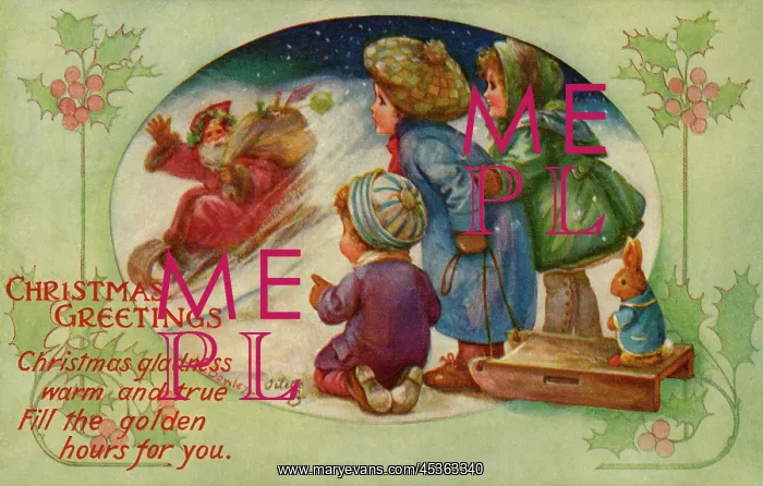 : Santa on his sleigh : Santa on his sleigh