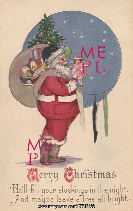  : Santa Stuffing Stocking