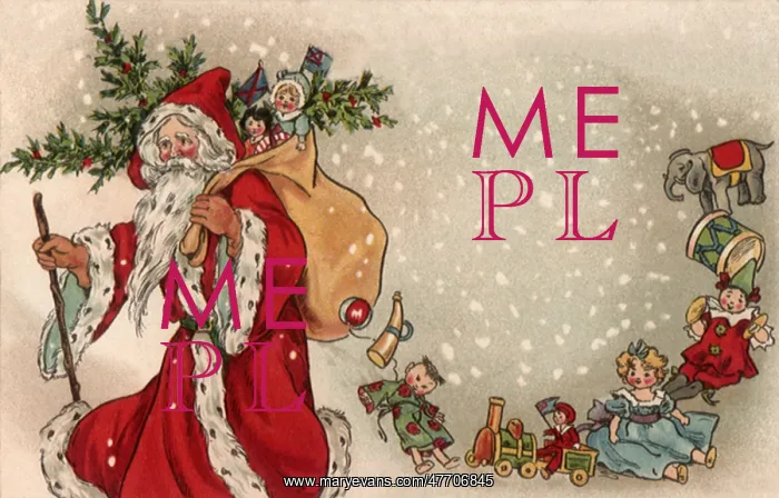 : Santa and Toys in Snow : Santa and Toys in Snow