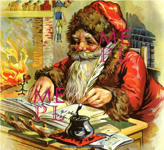  : Santa Writing in Book