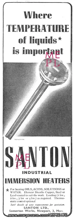 : Santon Industrial Immersion Heaters : Santon Industrial Immersion Heaters