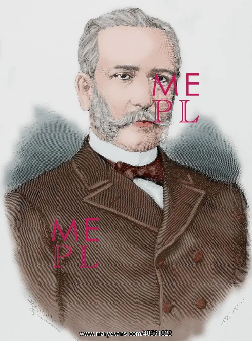 : Santos Isasa Valseca (1822-1907). Engraving. Colored : Santos Isasa Valseca (1822-1907). Engraving. Colored