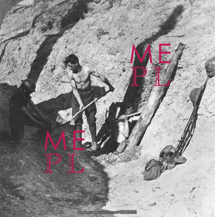 : Sappers and miners working on a tunnel, WW1 : Sappers and miners working on a tunnel, WW1