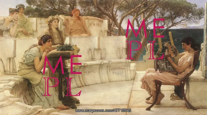 : Sappho and Alcaeus, by Alma-Tadema : Sappho and Alcaeus, by Alma-Tadema