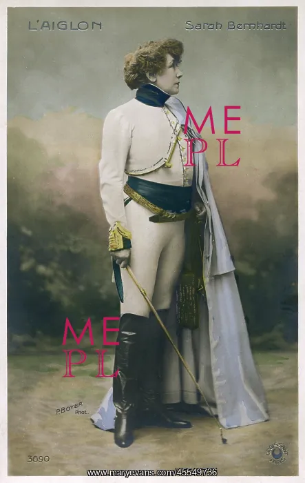 : Sarah Bernhardt in L'Aiglon (1 / 2) : Sarah Bernhardt in L'Aiglon (1 / 2)