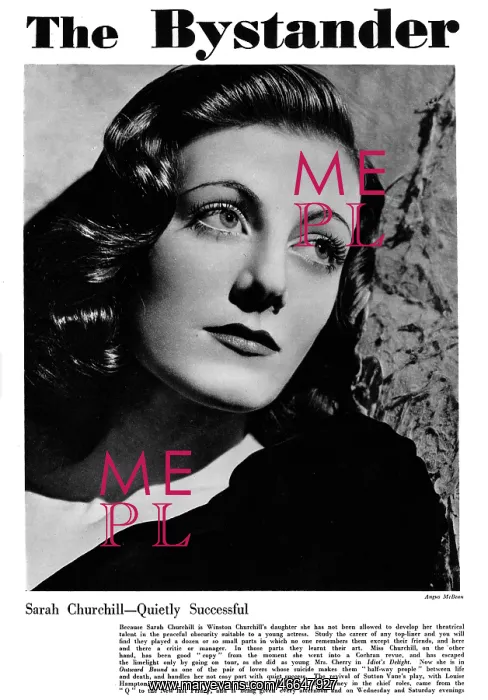 : Sarah Churchill, 1940 : Sarah Churchill, 1940