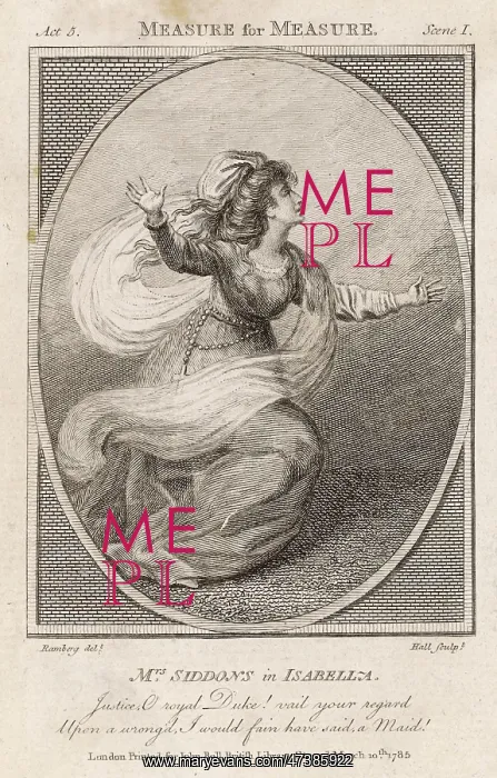 : Sarah Siddons - Isabella : Sarah Siddons - Isabella