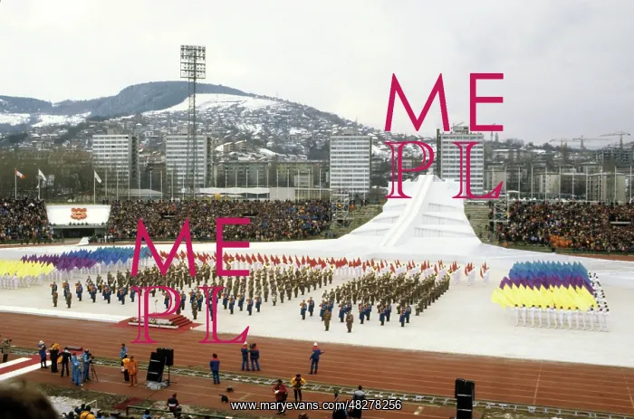 : Sarajevo, Yugoslavia. The opening ceremony of : Sarajevo, Yugoslavia. The opening ceremony of