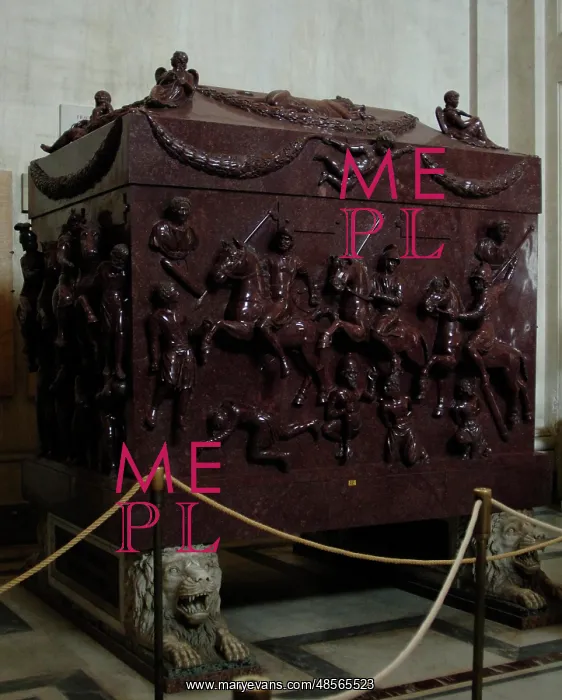 : The sarcophagus of Helena. Red porphyry. 4th century. Carved : The sarcophagus of Helena. Red porphyry. 4th century. Carved