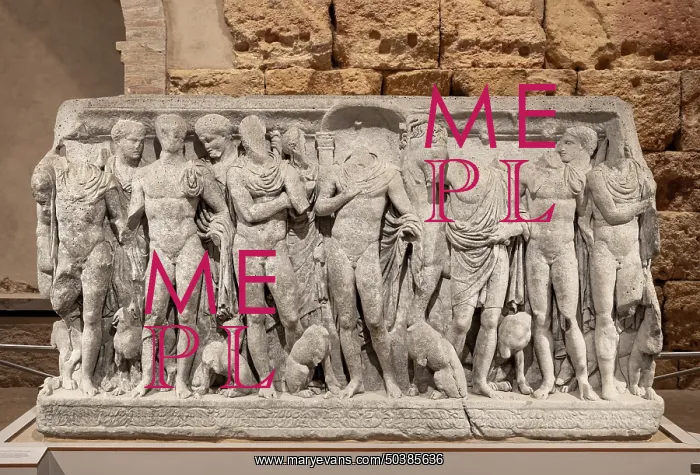 : Sarcophagus, Praetorium, Circus, Tarragona, Catalonia, Spain : Sarcophagus, Praetorium, Circus, Tarragona, Catalonia, Spain