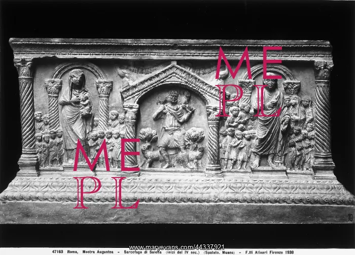 : Sarcophagus of Salona; paleochristian work : Sarcophagus of Salona; paleochristian work