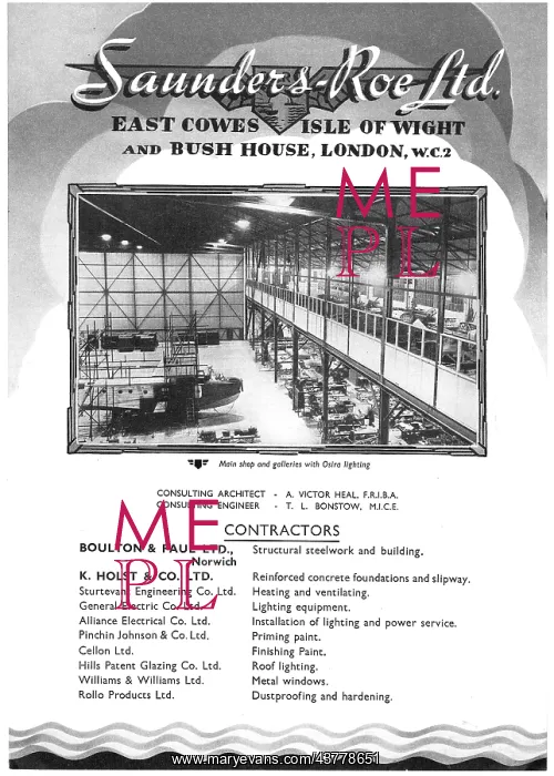 : SARO Factory Isle Of Wight : SARO Factory Isle Of Wight