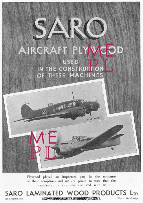 : SARO Laminated Wood Products Ltd. - Aircraft Plywood : SARO Laminated Wood Products Ltd. - Aircraft Plywood