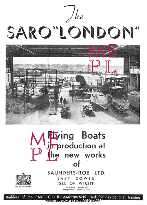 : SARO London Flying Boat: Saunders Roe : SARO London Flying Boat: Saunders Roe
