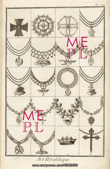 : Sash badges of orders of chivalry : Sash badges of orders of chivalry