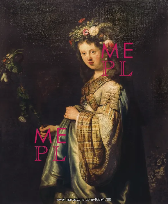 : Saskia as Flora, by Rembrandt : Saskia as Flora, by Rembrandt