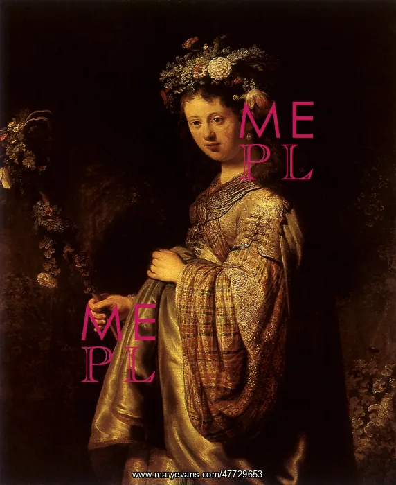 : Saskia as Flora, by Rembrandt : Saskia as Flora, by Rembrandt