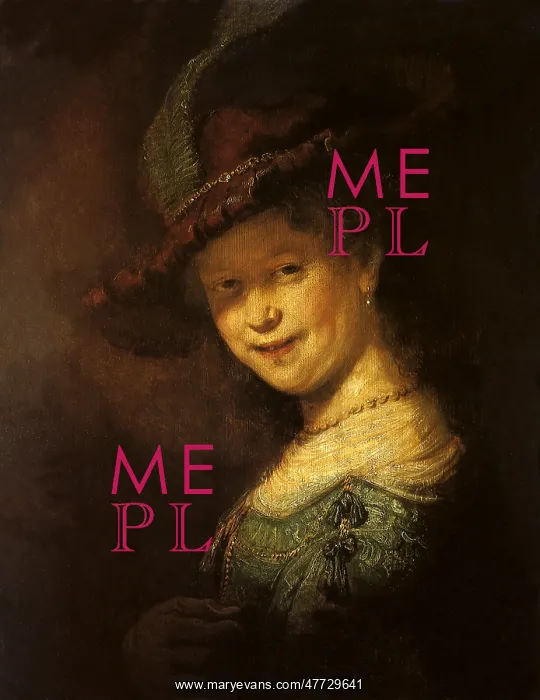 : Saskia Smiling with a Plumed Hat, by Rembrandt : Saskia Smiling with a Plumed Hat, by Rembrandt