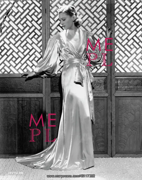 : A satin negligee designed by Dolly Tree for Ann Morriss : A satin negligee designed by Dolly Tree for Ann Morriss