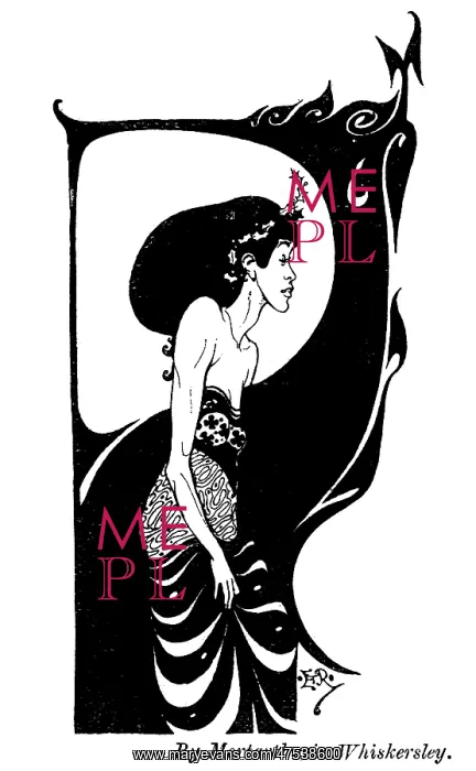 : Satire on art of Aubrey Beardsley : Satire on art of Aubrey Beardsley