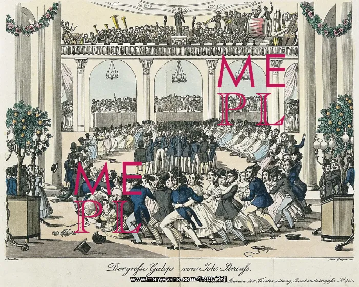 : Satire on the dance enthusiasm of the Viennese people : Satire on the dance enthusiasm of the Viennese people