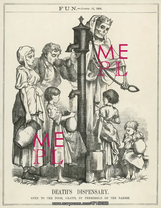 : Satire on polluted water supply in London : Satire on polluted water supply in London