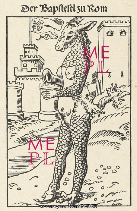 : Satire on the Pope depicted as an ass : Satire on the Pope depicted as an ass