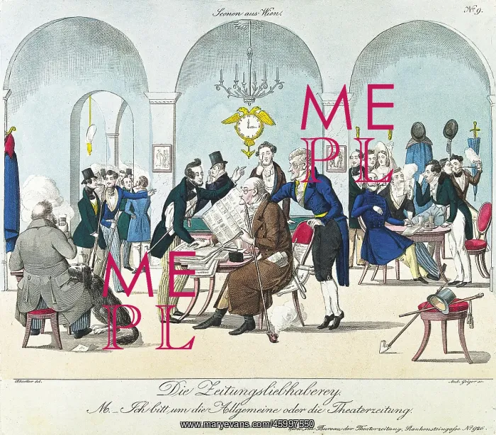 : Satire on reading Newspapers in the cafe : Satire on reading Newspapers in the cafe