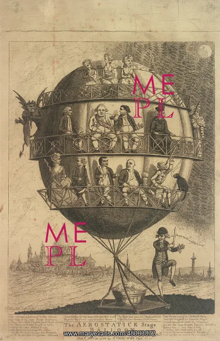 : Satirical ballooning cartoon : Satirical ballooning cartoon