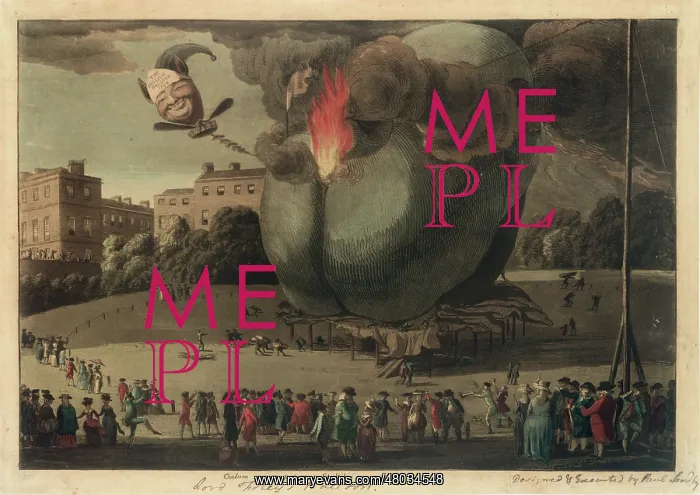 : Satirical ballooning cartoon : Satirical ballooning cartoon