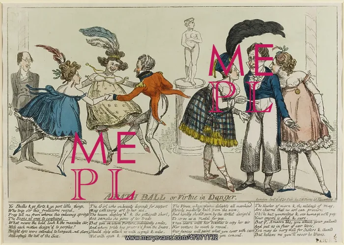 : Satirical cartoon, A Bath Ball or Virtue in Danger : Satirical cartoon, A Bath Ball or Virtue in Danger