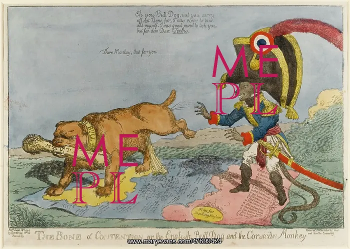 : Satirical cartoon, The Bone of Contention : Satirical cartoon, The Bone of Contention