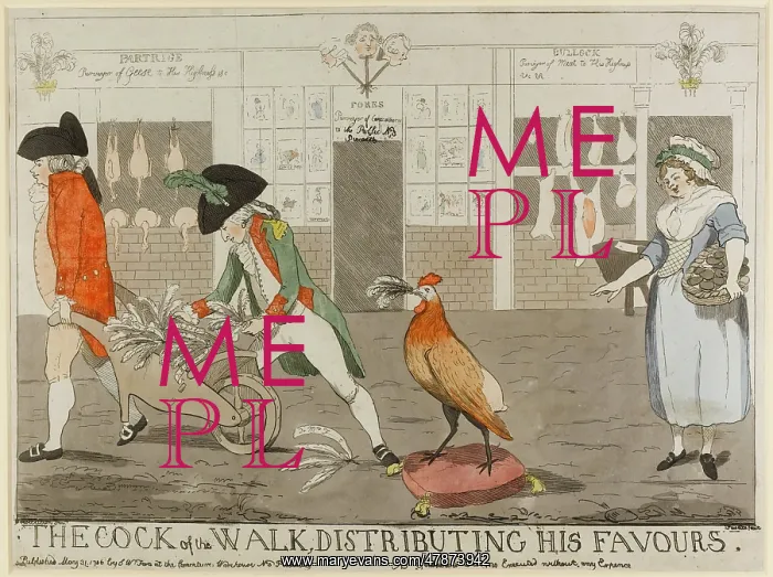 : Satirical cartoon, The Cock of the Walk : Satirical cartoon, The Cock of the Walk