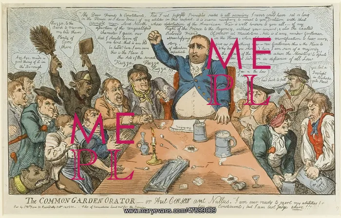 : Satirical cartoon, The Common Garden Orator : Satirical cartoon, The Common Garden Orator