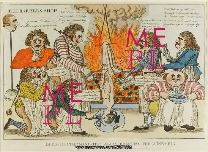 : Satirical cartoon, Dressing the Minister : Satirical cartoon, Dressing the Minister