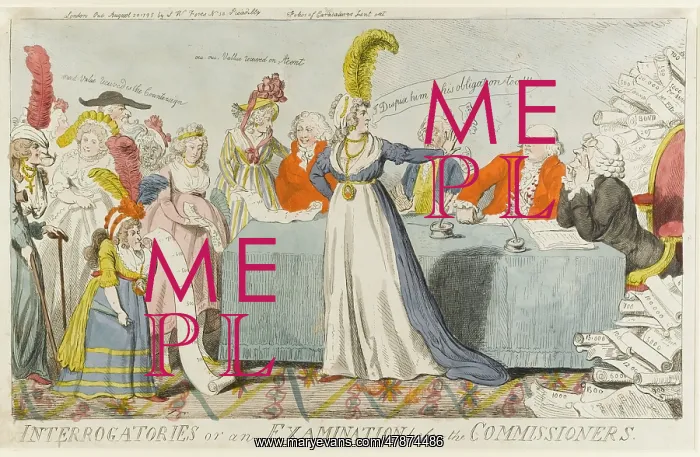 : Satirical cartoon, Interrogatories or an examination : Satirical cartoon, Interrogatories or an examination