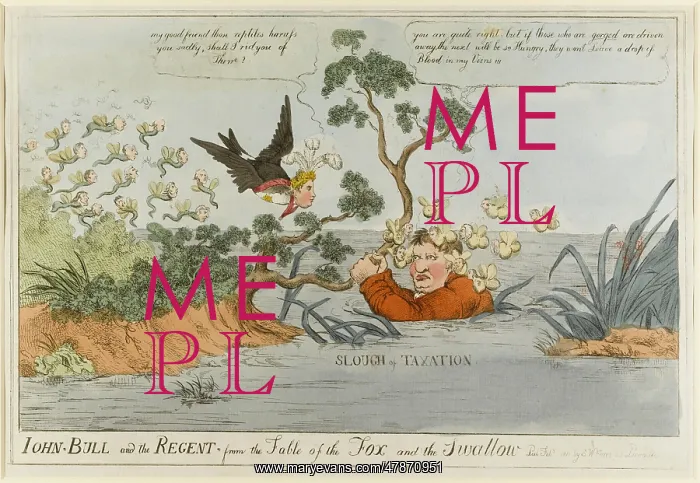 : Satirical cartoon, John-Bull and the Regent : Satirical cartoon, John-Bull and the Regent