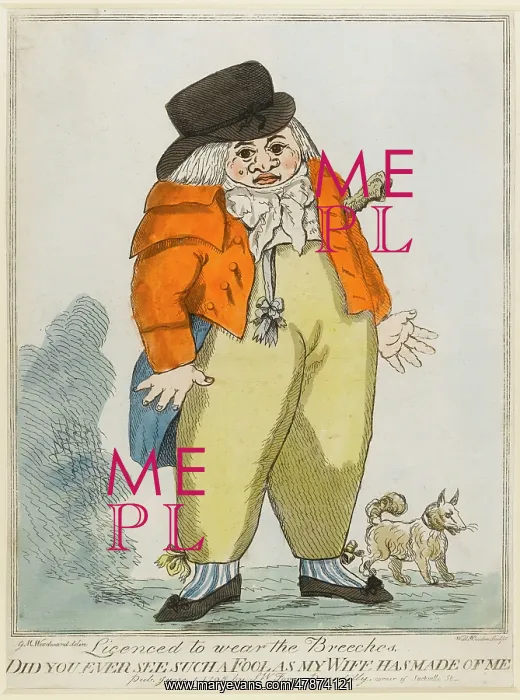 : Satirical cartoon, Licenced to wear the Breeches : Satirical cartoon, Licenced to wear the Breeches