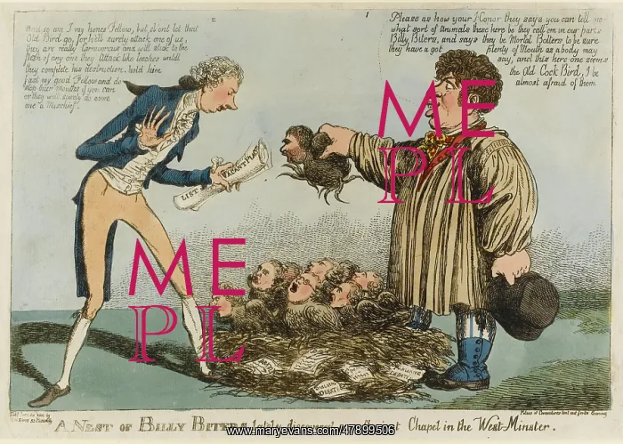 : Satirical cartoon, A Nest of Billy Biters : Satirical cartoon, A Nest of Billy Biters