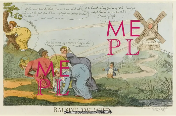 : Satirical cartoon, Raising the Wind : Satirical cartoon, Raising the Wind