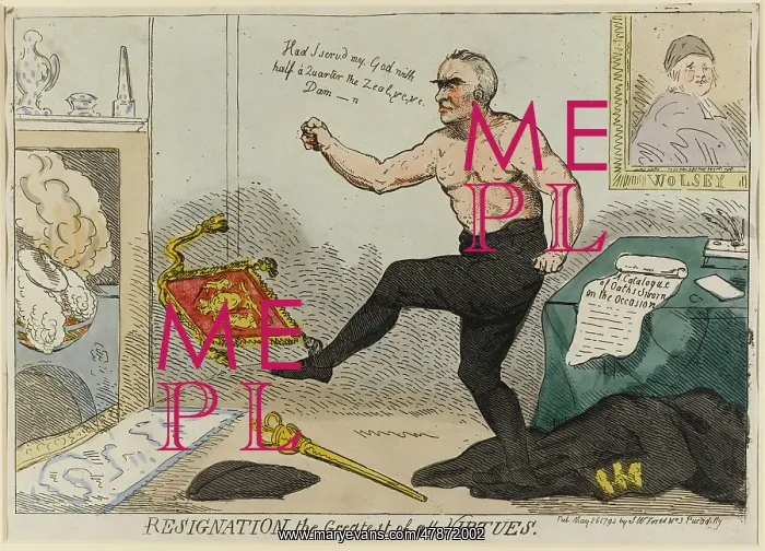 : Satirical cartoon, Resignation the Greatest of all Virtues : Satirical cartoon, Resignation the Greatest of all Virtues