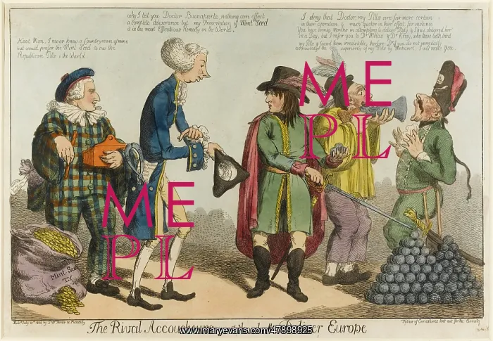 : Satirical cartoon, The Rival Accoucheurs : Satirical cartoon, The Rival Accoucheurs